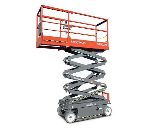 19' indoor electric scissor lift for rent