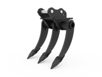 brush rake or root rake attachment for excavator available for rent