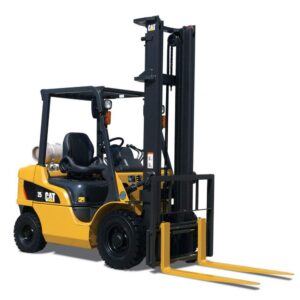 cat forklift 5000 lbs for material handling primarily for indoor use