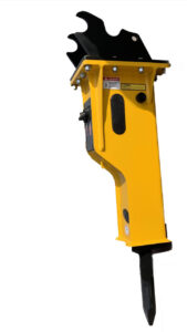 Hydraulic concrete breaker attachment for excavators and skid steers